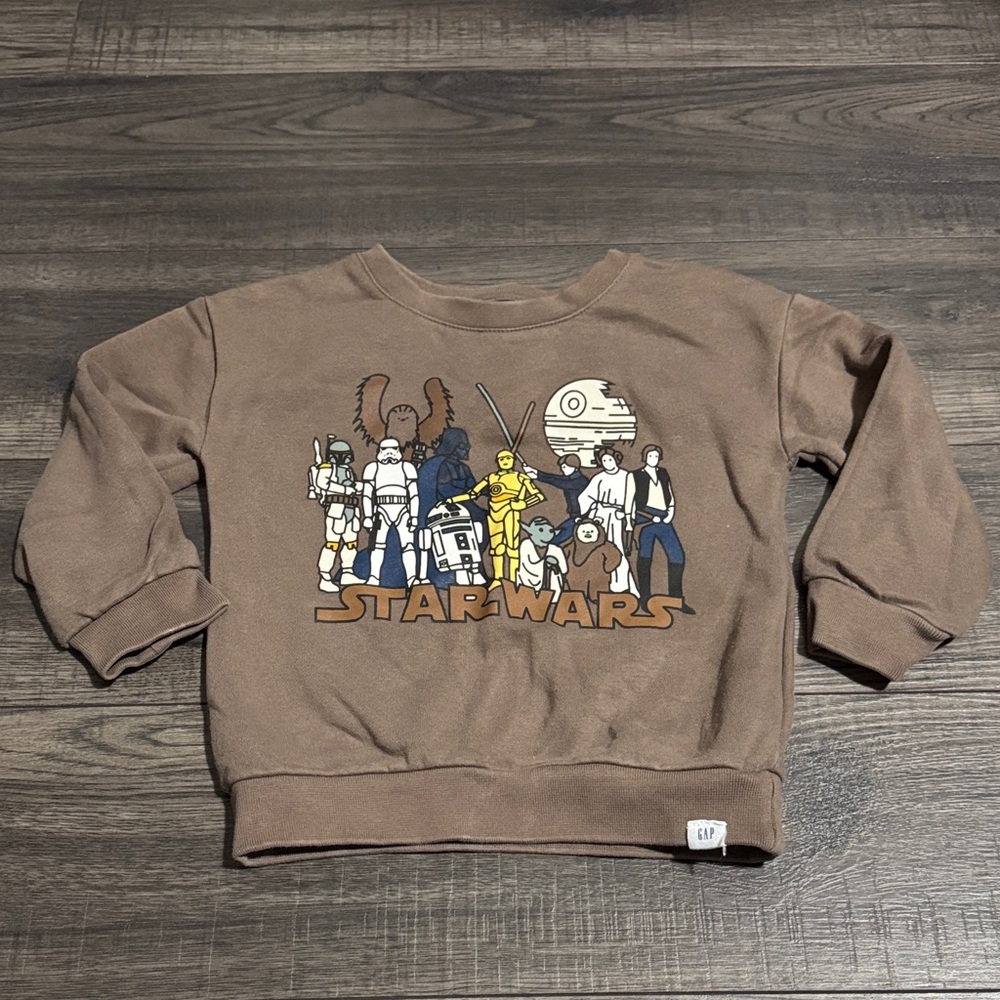 GAP Brown Star Wars Graphic Sweatshirt